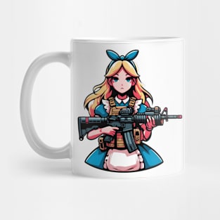 Tactical Wonderland Odyssey Tee: A Unique Twist on Alice's Journey Mug